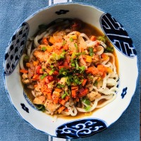 Uyghur Lagman Chicken Noodle Soup